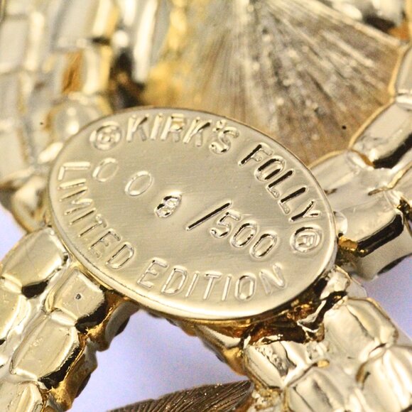 Kirks Folly Limited Edition Christmas Romance Christmas Tree Holiday Brooch - Picture 5 of 9